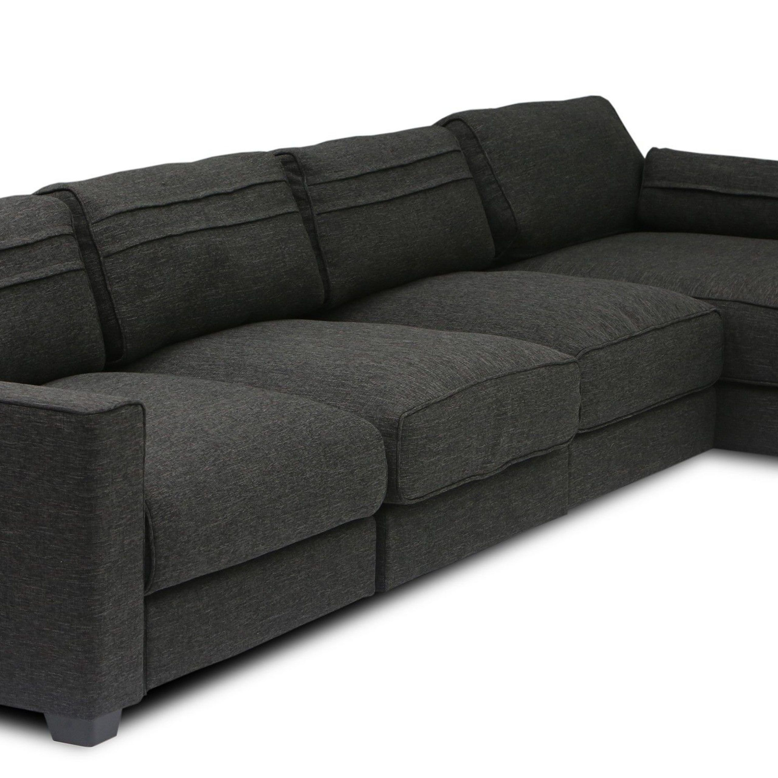 Vani Modular 3 Seat Right Sectional With Chaise Within Alani Mid Century Modern Sectional Sofas With Chaise (View 11 of 15)