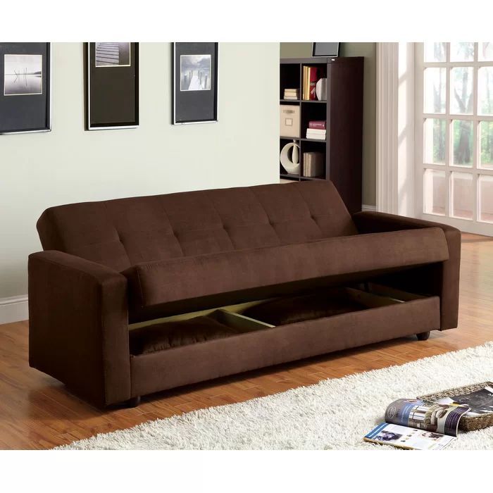 Voortman Twin 83.5'' Wide Tufted Back Convertible Sofa Pertaining To Twin Nancy Sectional Sofa Beds With Storage (Photo 4 of 15)