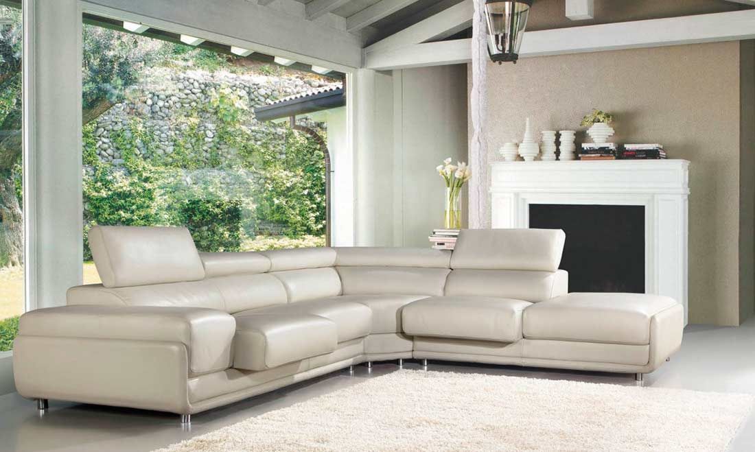 White Top Grain Leather Sectional Sofa Vg914 With [%Matilda 100% Top Grain Leather Chaise Sectional Sofas|Matilda 100% Top Grain Leather Chaise Sectional Sofas%] (View 5 of 15)