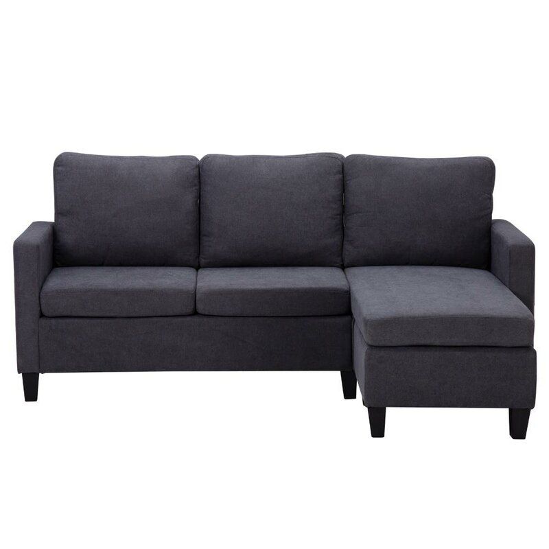 Winston Porter Convertible Sectional Sofa Couch, L Shaped With Winston Sofa Sectional Sofas (View 7 of 15)