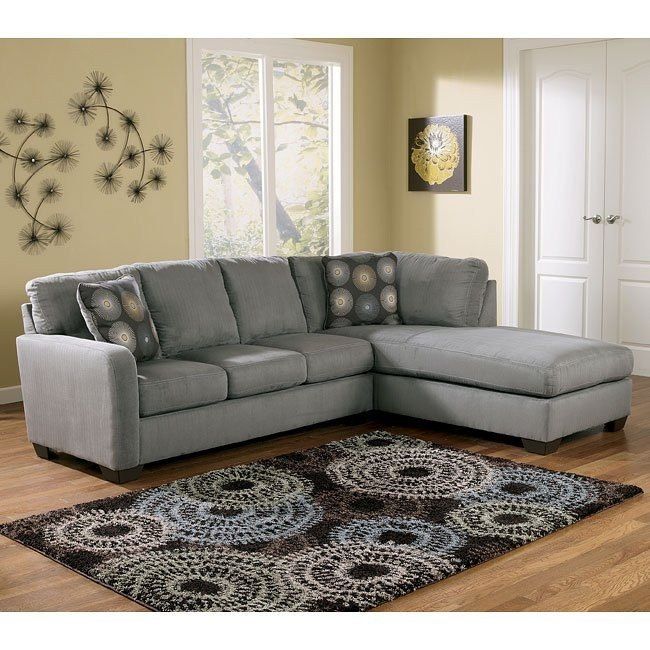 Zella – Charcoal Right Facing Chaise Sectional Signature With Regard To Kiefer Right Facing Sectional Sofas (View 12 of 15)