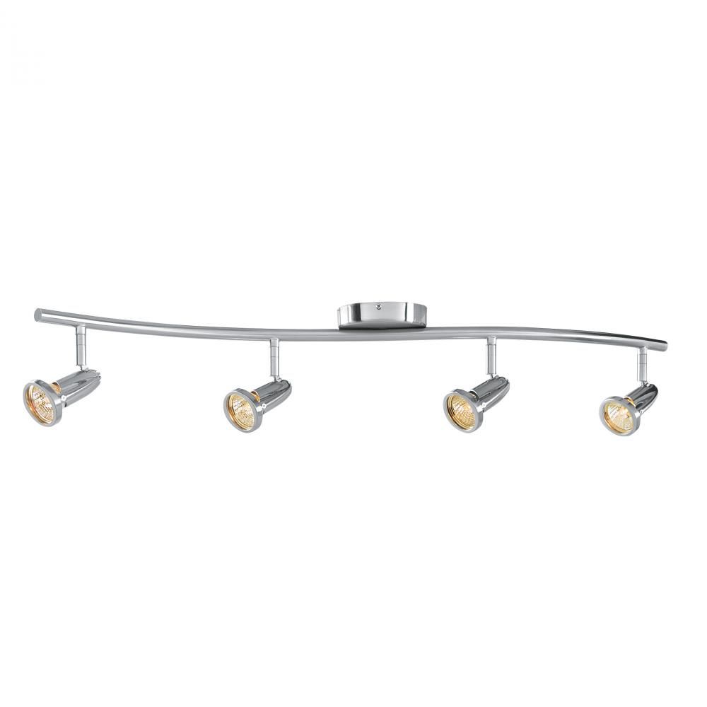 Access Brushed Steel Cobra 4 Light Ceiling Or Wall Pertaining To Steel 13 Inch Four Light Chandeliers (View 14 of 15)