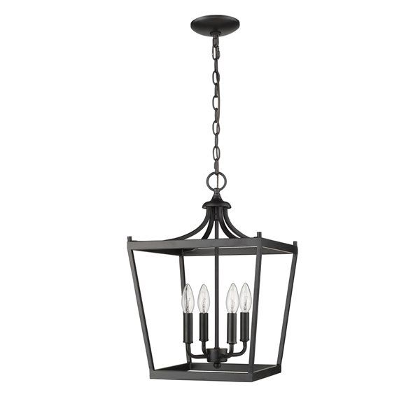 Acclaim Lighting Kennedy Chandelier – 4 Light – Matte Throughout Isle Matte Black Four Light Chandeliers (View 5 of 15)
