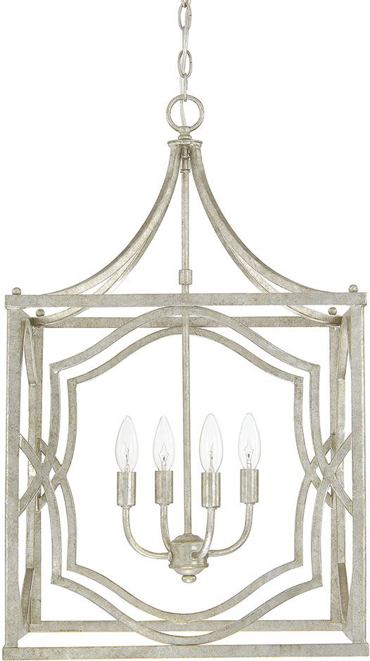 Capital Lighting 9482As Blakely Antique Silver Foyer Light In Four Light Antique Silver Chandeliers (View 9 of 15)