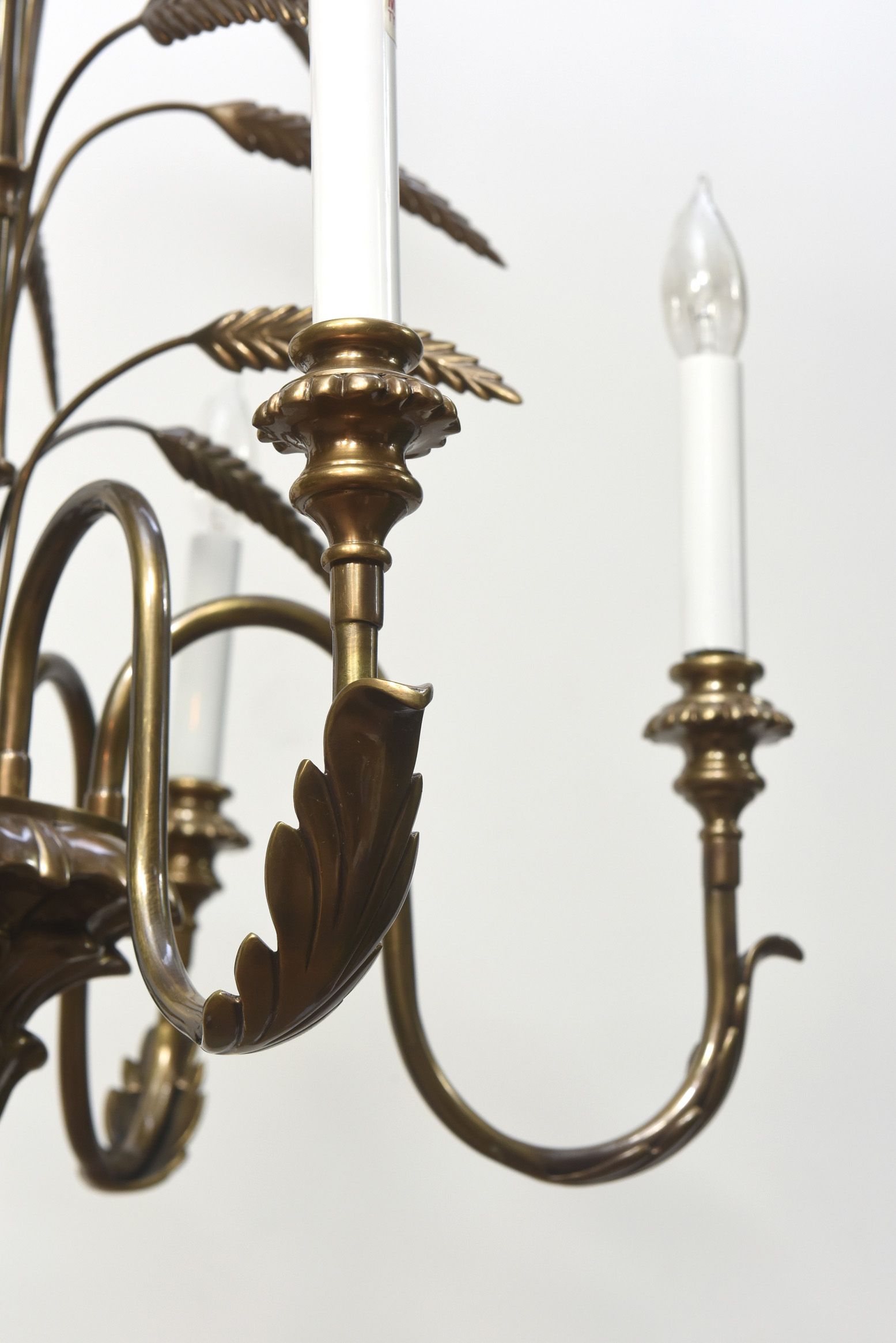 Contemporary Brass Wheat Chandelier – Appleton Antique With Antique Brass Seven Light Chandeliers (View 4 of 15)