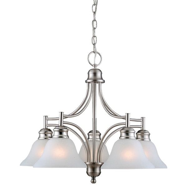 Design House 510255 Bristol Traditional / Classic 5 Light With Regard To Satin Nickel Five Light Single Tier Chandeliers (View 13 of 15)