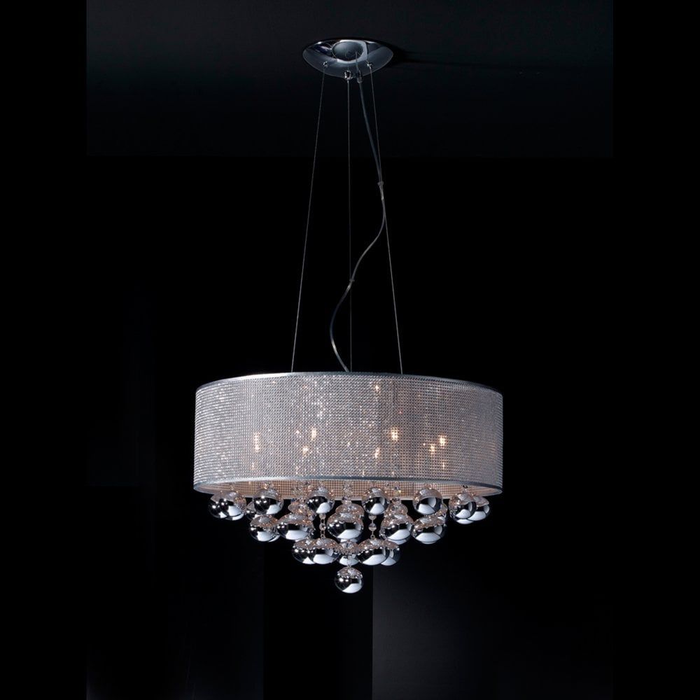 En Vogue Lighting 8 Light Pendant Made Of Polished Steel With Steel Eight Light Chandeliers (View 14 of 15)