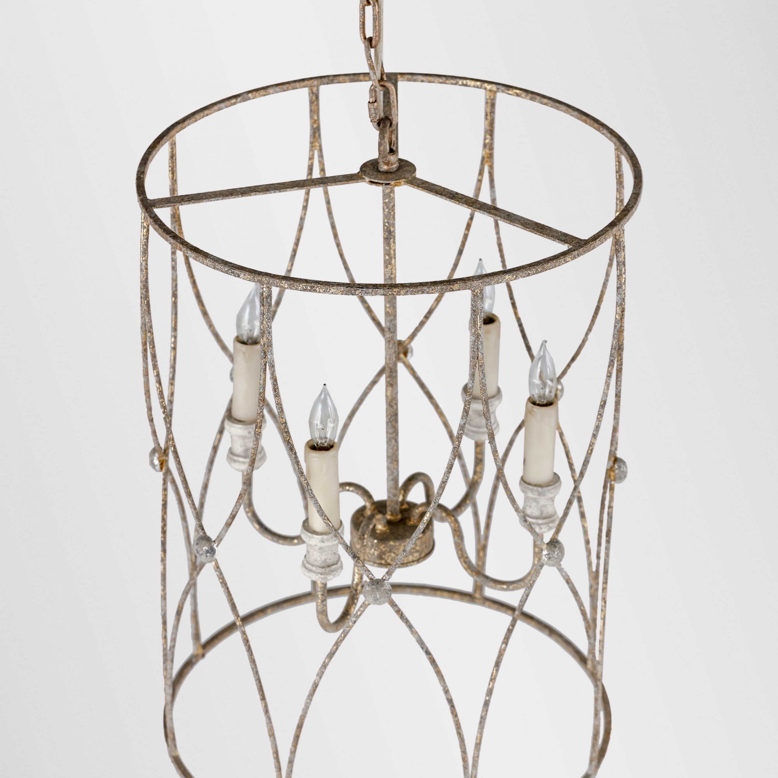 Gabby Leah Antique Gold, Antique Silver & Vintage White Throughout Antique Gold 13 Inch Four Light Chandeliers (View 5 of 15)