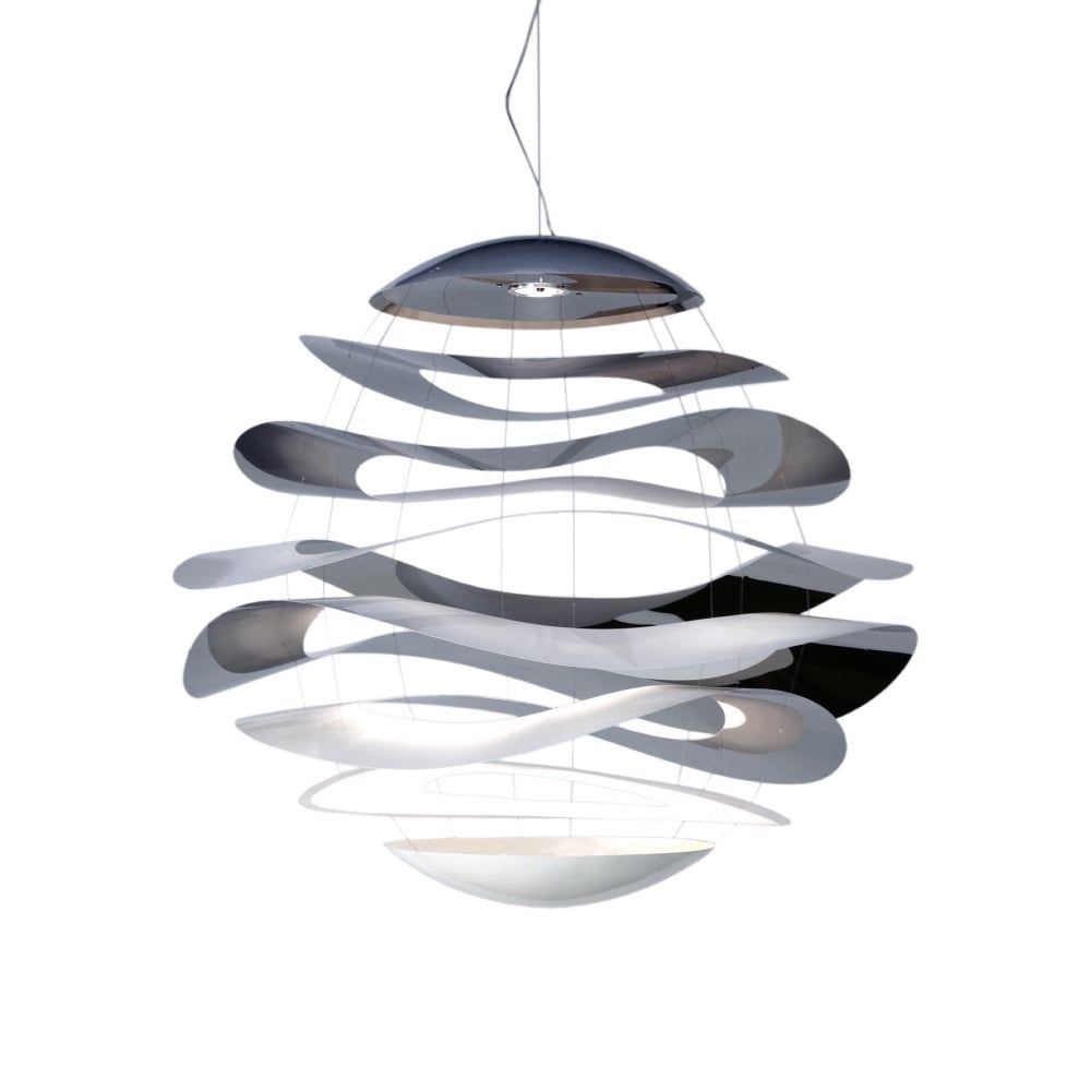 Large Ceiling Pendant Steel Lighting Sculpture| Lighting With Regard To Steel 13 Inch Four Light Chandeliers (View 3 of 15)