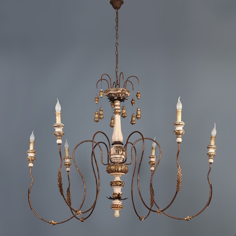 Luxury Spectacular French Country 6 Light Candle Style Intended For Antique Gold Three Light Chandeliers (View 15 of 15)
