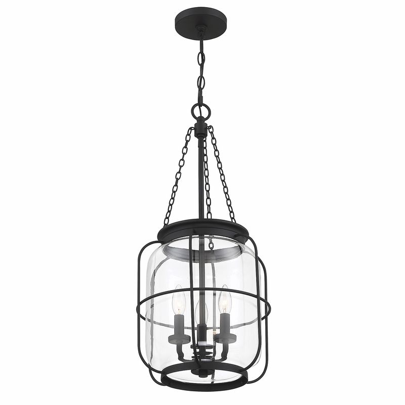 Mallory 3 Light Matte Black Pendant Intended For Matte Black Three Light Chandeliers (View 13 of 15)