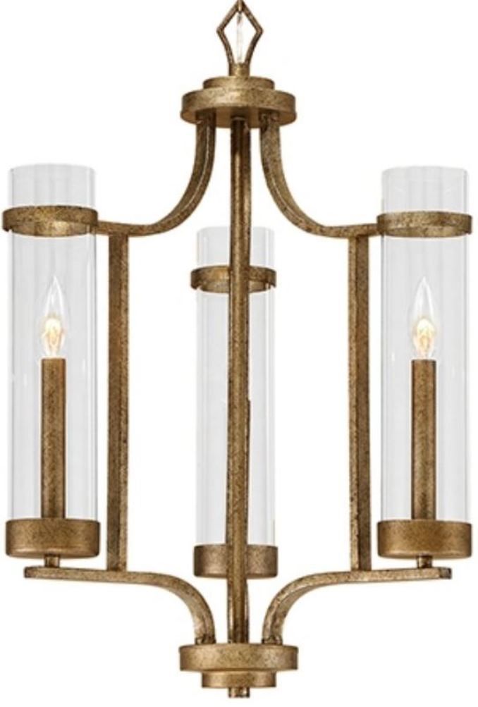 Milan Vintage Gold Candlestick Chandelier 20"Wx26"H With Antique Gild Two Light Chandeliers (View 12 of 15)