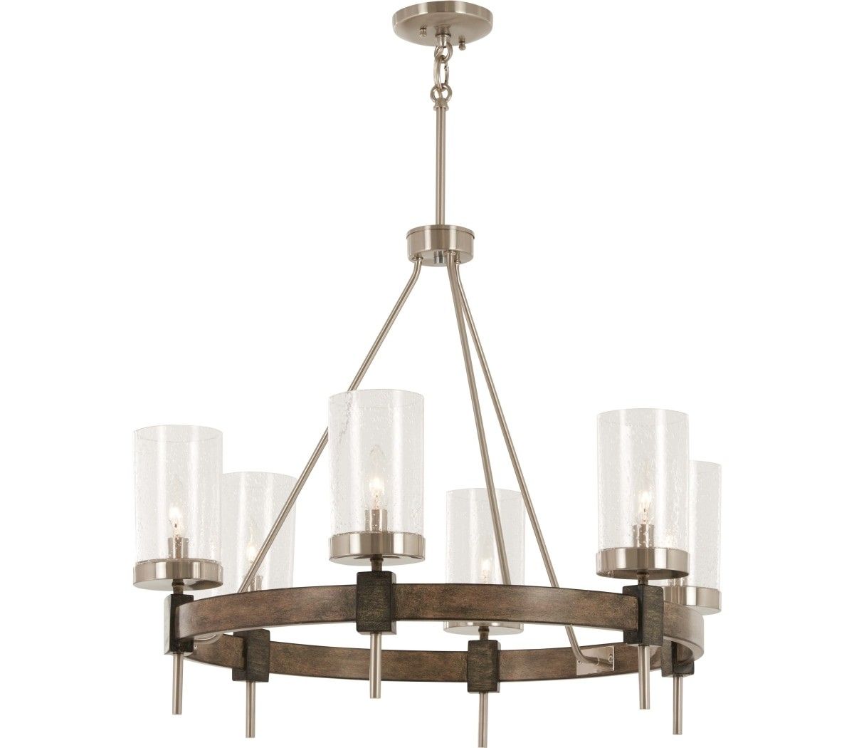 Minka Lavery 4638 106 Bridlewood 8 Light Stone Grey With Regard To Stone Grey With Brushed Nickel Six Light Chandeliers (View 5 of 15)