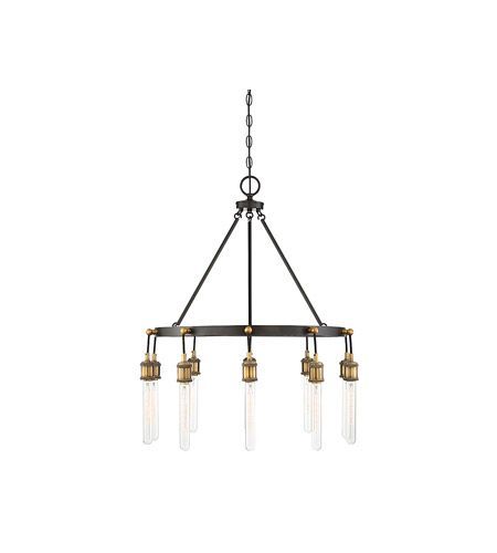 Savoy House 1 2904 10 51 Campbell 10 Light 28 Inch Vintage Intended For Black And Brass 10 Light Chandeliers (View 13 of 15)