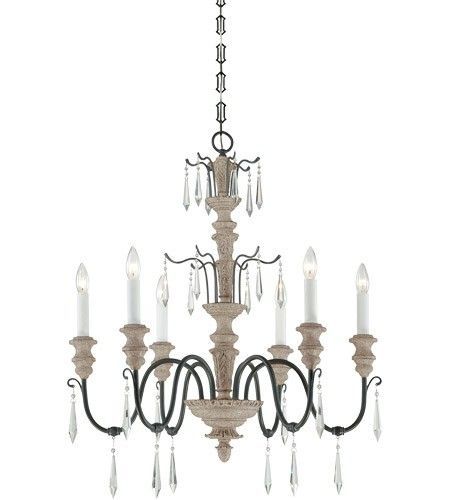 Savoy House Lighting New York, Madeliane 6 Light 28 With French Washed Oak And Distressed White Wood Six Light Chandeliers (View 5 of 15)