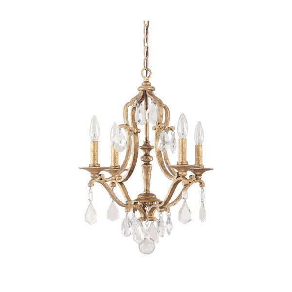 Shop Capital Lighting Blakely Collection 4 Light Antique In Antique Gild One Light Chandeliers (View 3 of 15)