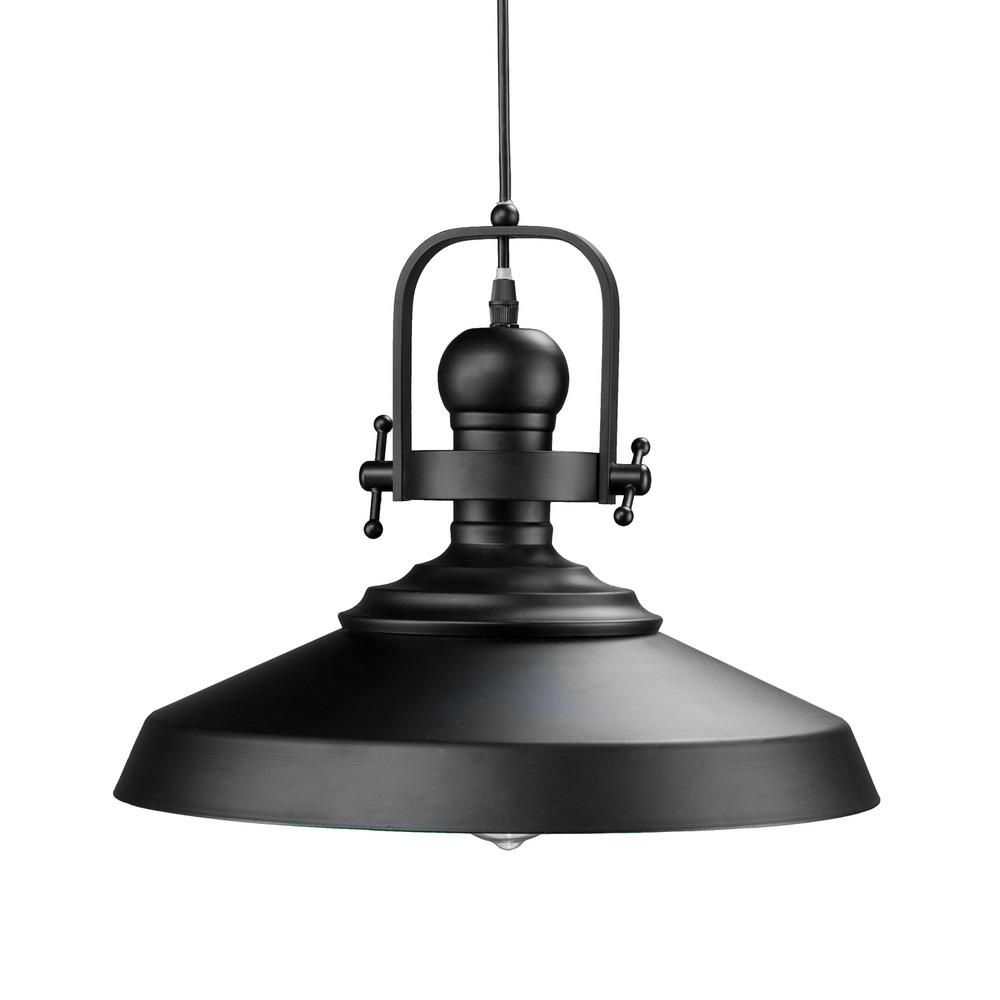 Unbranded Dido 1 Light Matte Black Pendant Lamp Hd88159 For Matte Black Three Light Chandeliers (View 9 of 15)