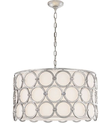 Visual Comfort Sk5536Bsl L Suzanne Kasler Alexandra 4 With Burnished Silver 25 Inch Four Light Chandeliers (View 4 of 15)