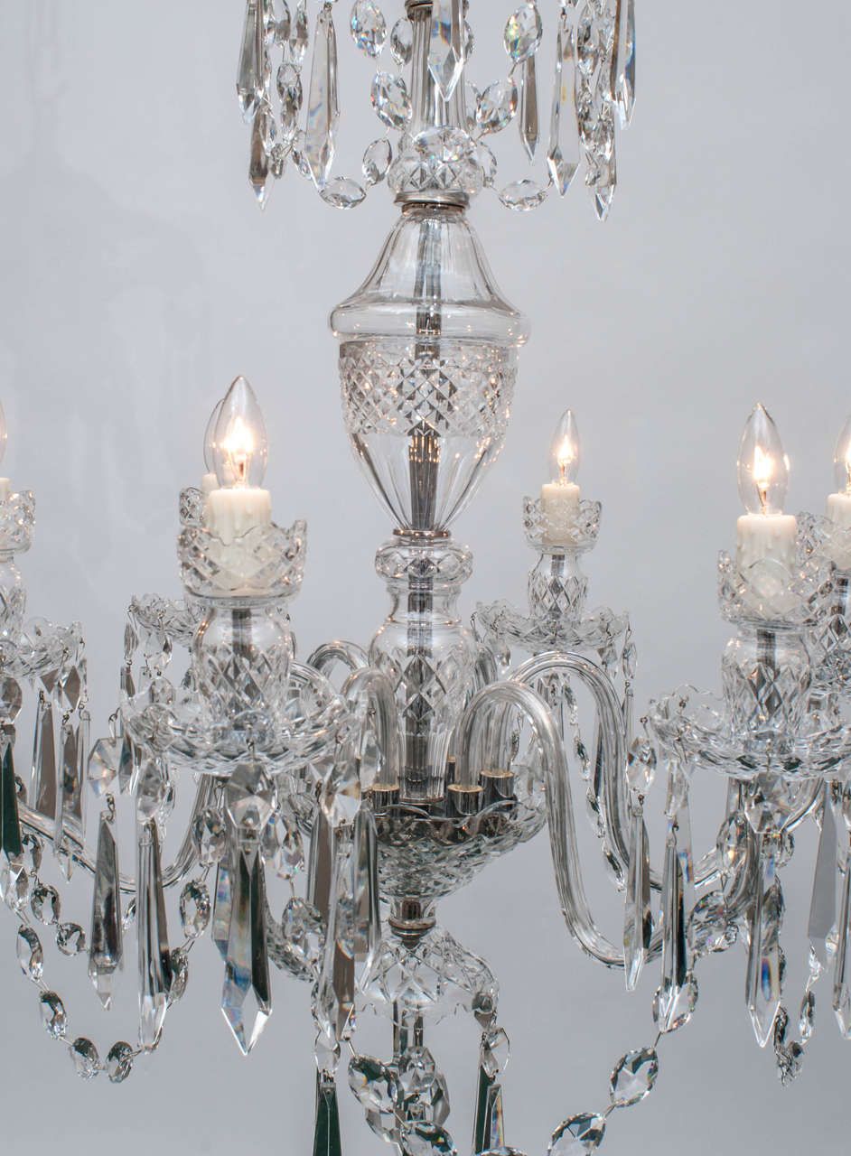Waterford Six Light Crystal Chandelier, Circa 1970 For With Regard To Six Light Chandeliers (View 15 of 15)