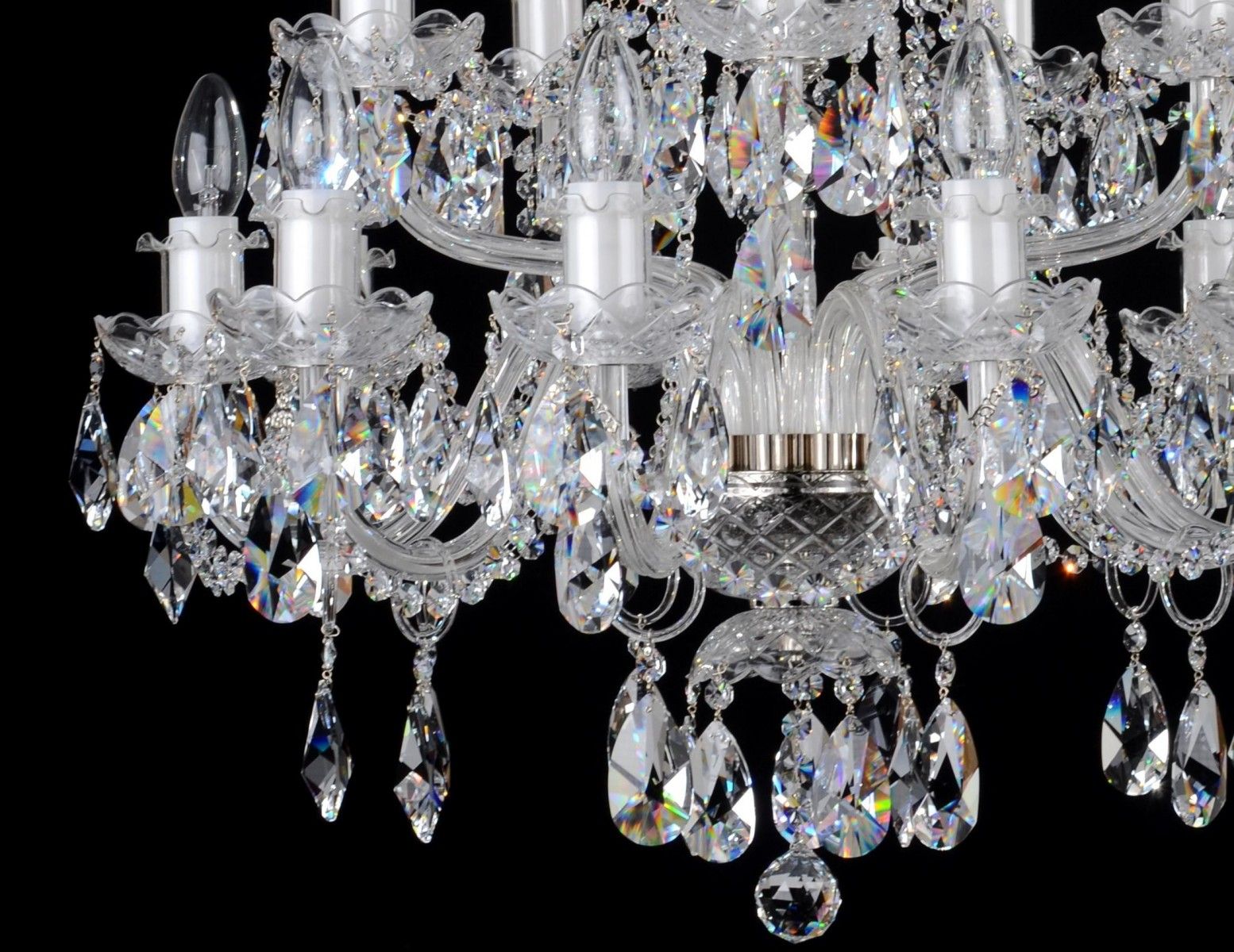 15 Arms Silver Crystal Chandelier With Swarovski Crystal With Soft Silver Crystal Chandeliers (View 8 of 15)