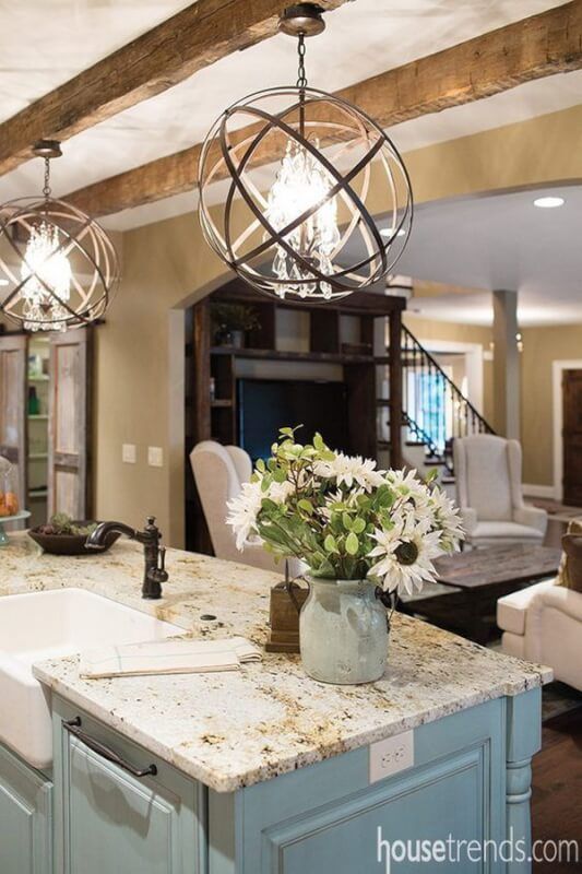 15 Beautiful Kitchen Island Lighting Ideas With Featured For Wood Kitchen Island Light Chandeliers (View 6 of 15)