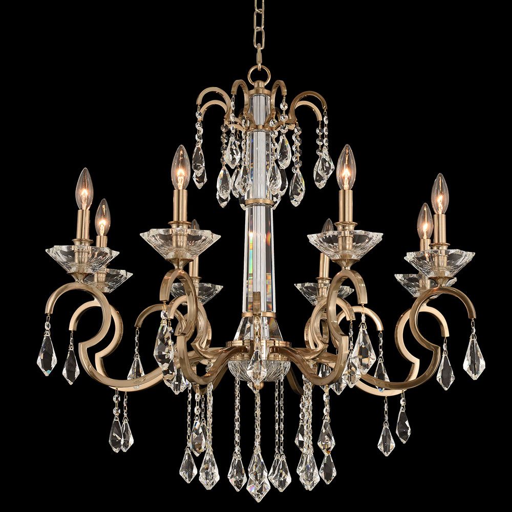 Allegri 031651 038 Fr001 Valencia Brushed Champagne Gold Throughout Champagne Glass Chandeliers (View 2 of 15)
