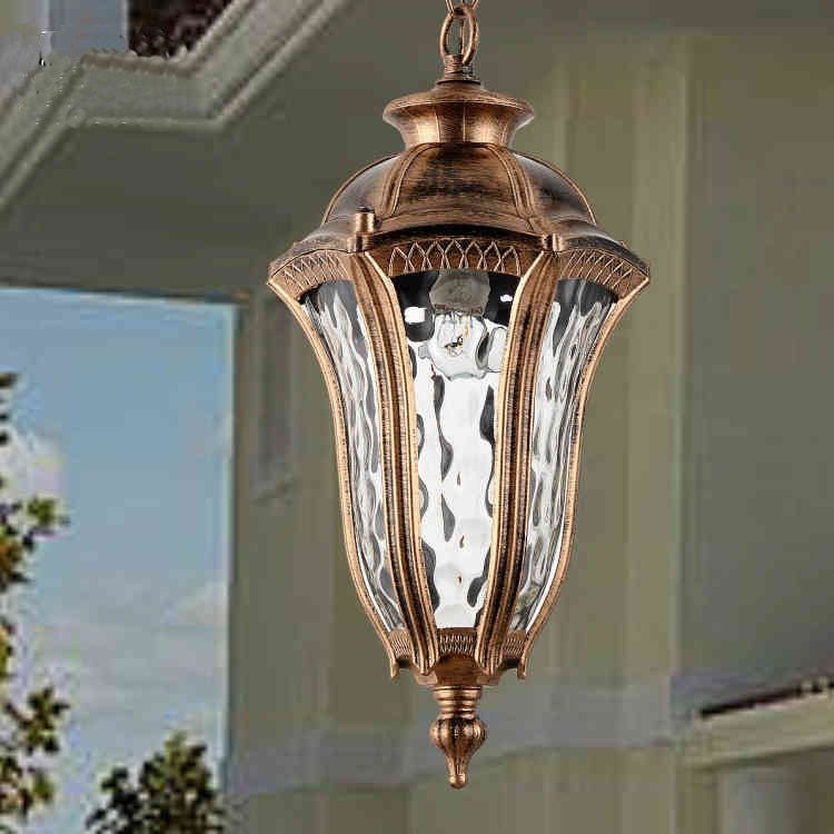 American Vintage Bronze Aluminum E27 Led Bulb Waterproof Throughout Bronze With Clear Glass Pendant Lights (View 6 of 15)