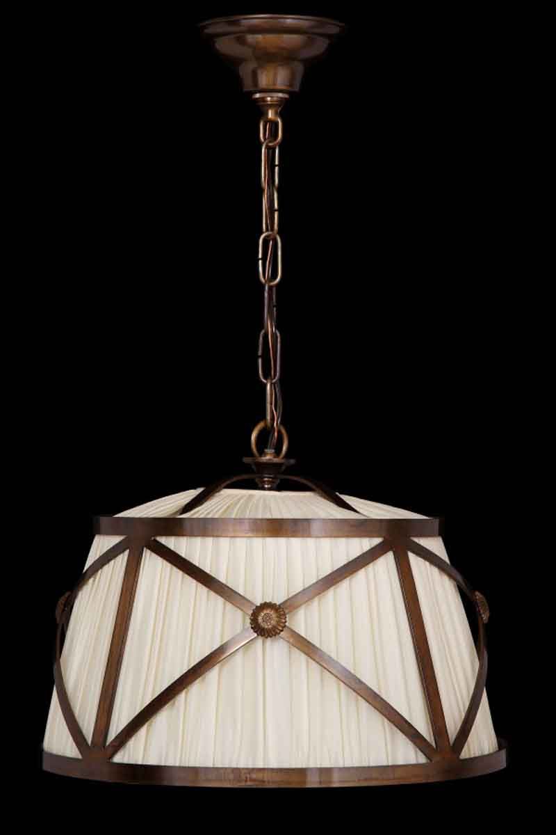 Bronze Finish Drum Shade Pendant Light | Olde Good Things For Bronze With Clear Glass Pendant Lights (View 12 of 15)