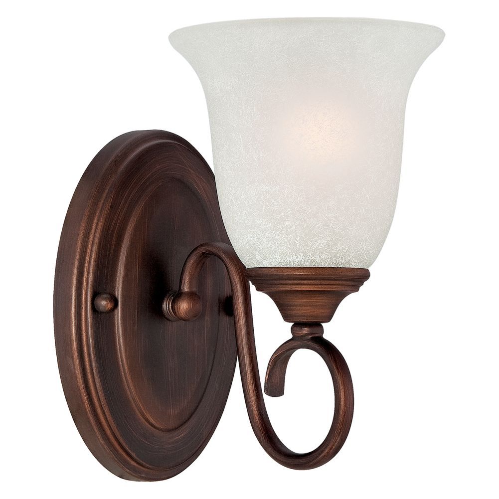 Bronze Sconce Light India Scavo Glass 5"Wx9"H #1181Rbz Inside Bronze And Scavo Glass Chandeliers (Photo 6 of 15)