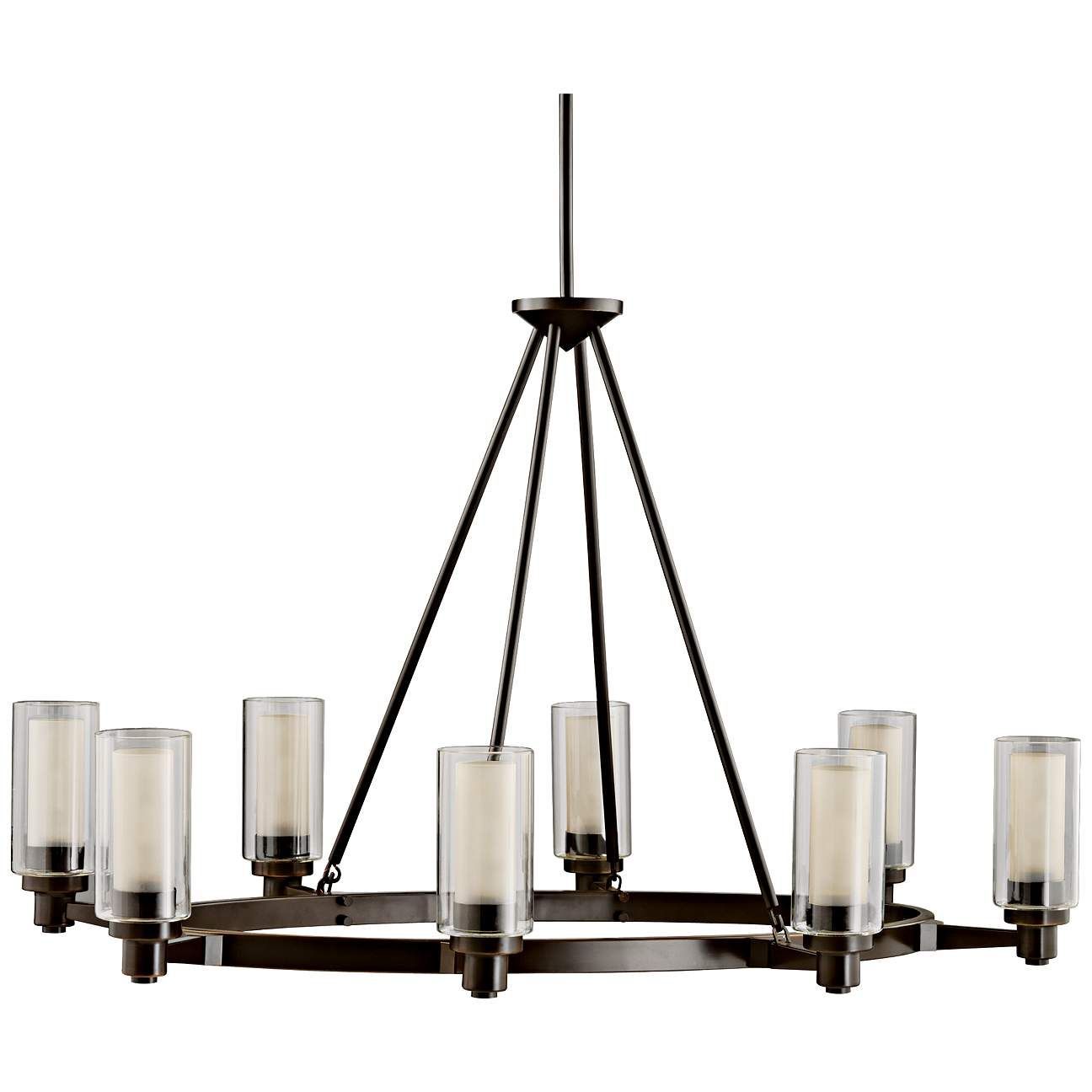 Circolo Collection Olde Bronze 35 1/2" Wide Oval Throughout Bronze Oval Chandeliers (View 1 of 15)