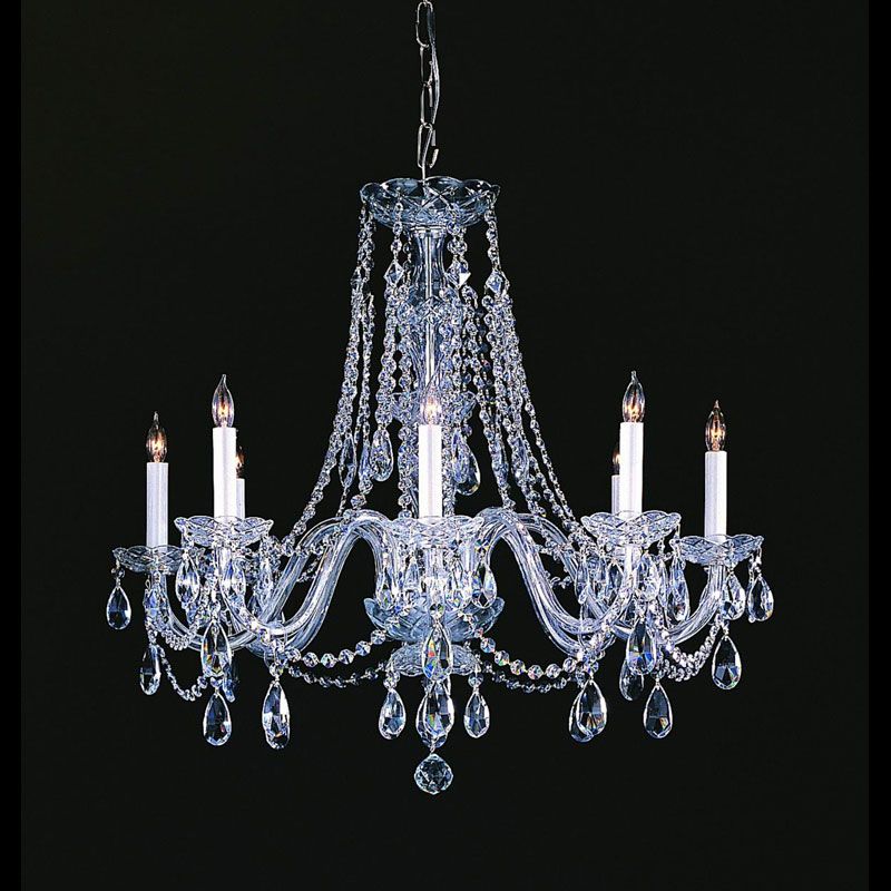 Crystorama 1138 Ch Cl Mwp Traditional Crystal 26 Inch Inside Chrome And Crystal Led Chandeliers (View 10 of 15)