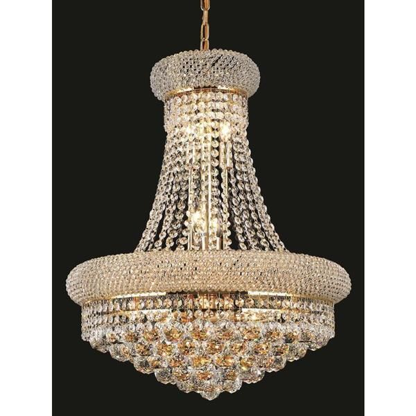 Elegant Lighting Gold Royal Cut Crystal Clear Hanging 20 Throughout Royal Cut Crystal Chandeliers (View 8 of 15)