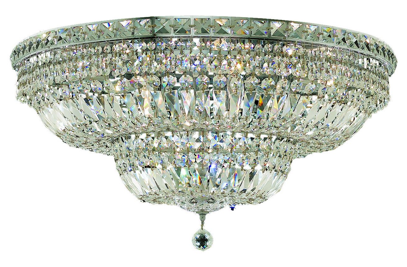 Elegant Lighting Royal Cut Clear Crystal Tranquil 18 Light With Royal Cut Crystal Chandeliers (View 2 of 15)