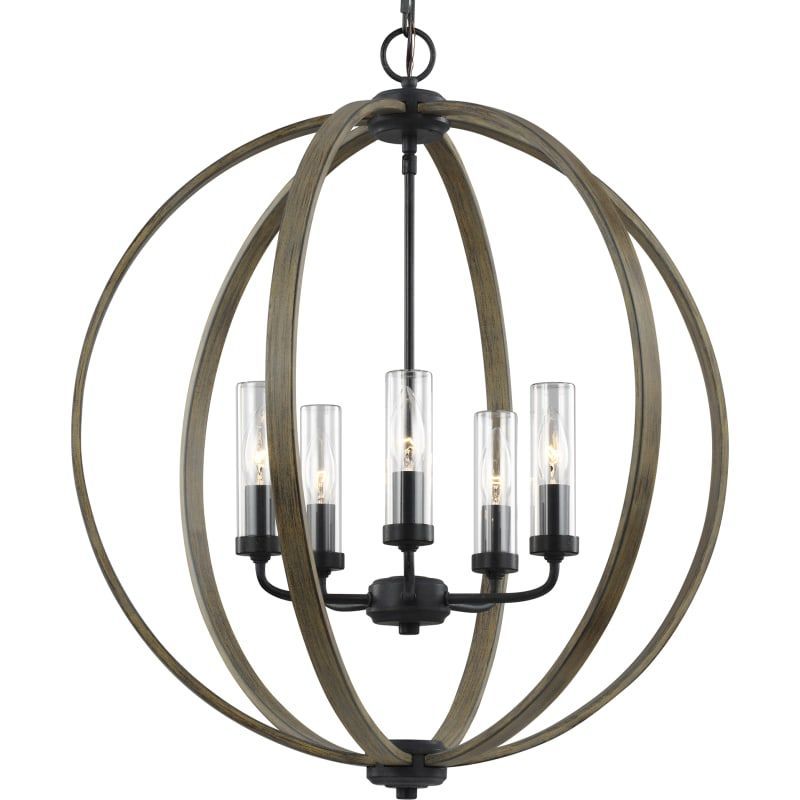 Feiss Olf3294/5 | Globe Chandelier, Outdoor Chandelier For Weathered Oak And Bronze Chandeliers (View 7 of 15)