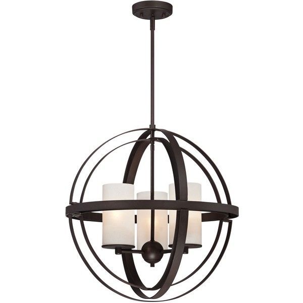 Franklin Iron Works Morris 21" Wide 3 Light Bronze Sphere Pertaining To Bronze Sphere Foyer Pendant (View 9 of 15)