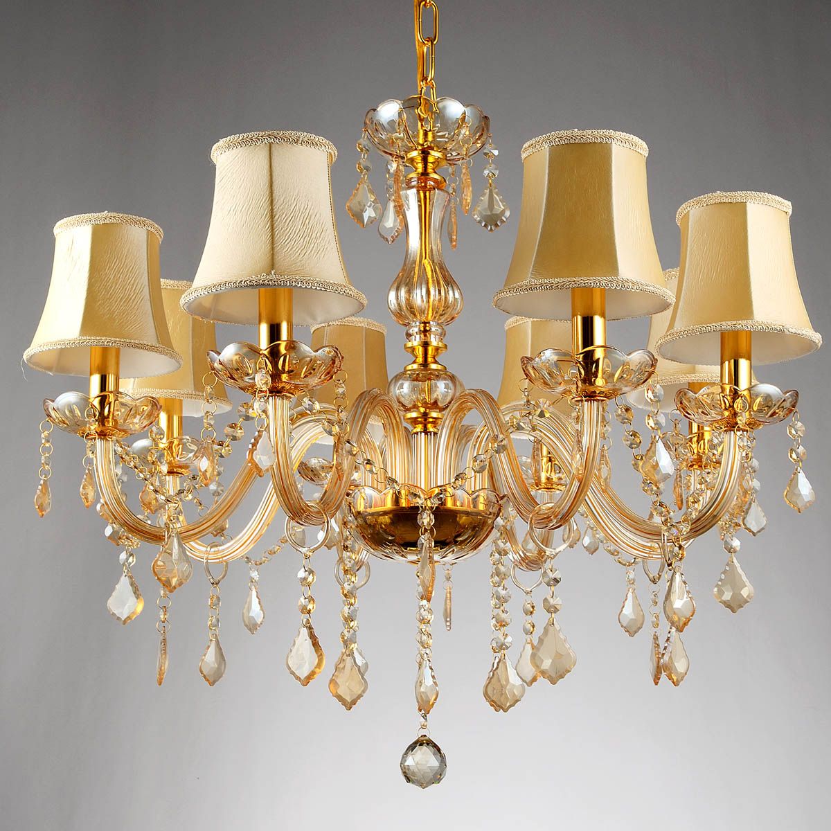Free Ship 6/8 Arms Fashion Crystal Chandelier Lighting For Champagne Glass Chandeliers (View 5 of 15)