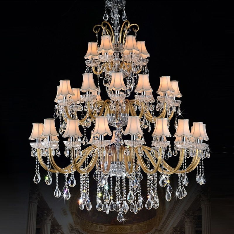 Large Chandeliers For Foyer Large Modern Chandelier With Large Crystal Chandeliers (View 8 of 15)