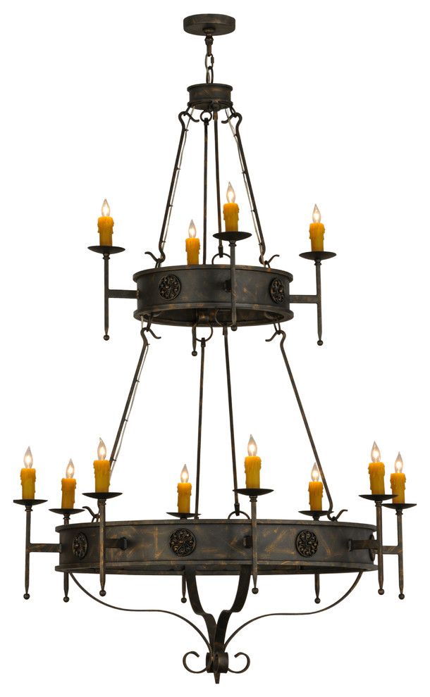Lorenzo 12 Light Two Tier Chandelier – Traditional With Regard To Marquette Two Tier Traditional Chandeliers (View 1 of 15)