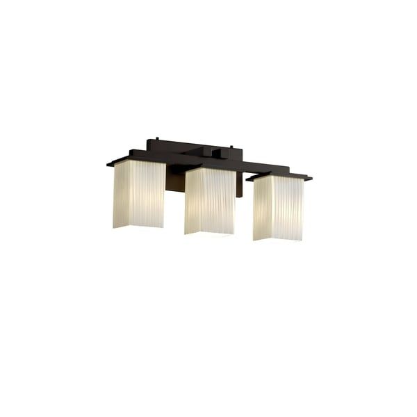 Shop Justice Design Group Fusion Montana 3 Light Dark Pertaining To Dark Mocha Ribbon Chandeliers (View 9 of 15)