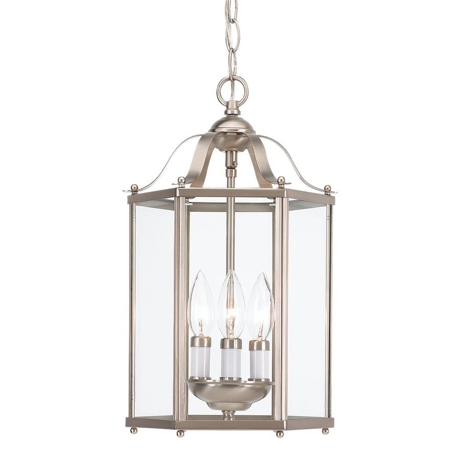 Shop Sea Gull Lighting Bretton Brushed Nickel Mini For Brushed Nickel Pendant Lights (View 6 of 15)