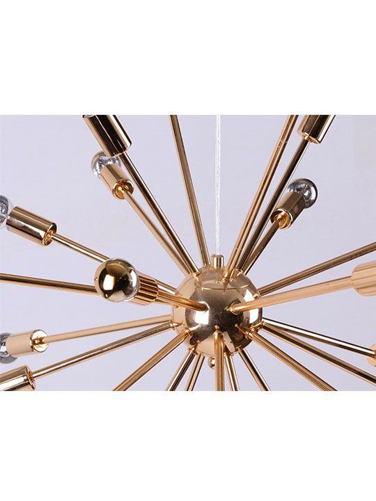 Sputnik Gold Chandelier | Modern Furniture • Brickell Within Gold And Wood Sputnik Orb Chandeliers (View 5 of 15)