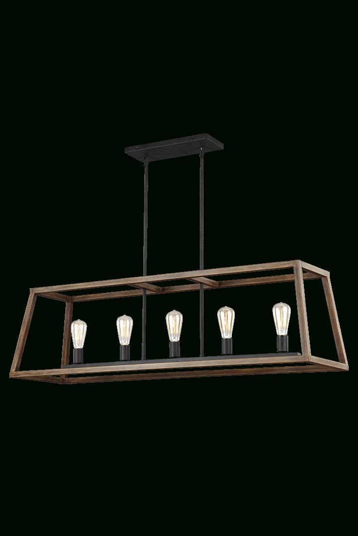 The Gannet 5 Light Island Chandelierfeiss Exudes Pertaining To Weathered Oak Kitchen Island Light Chandeliers (View 1 of 15)