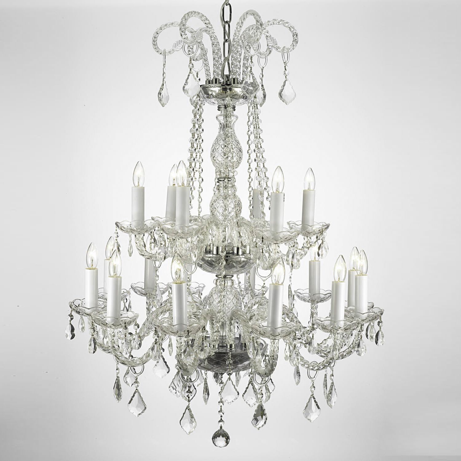 This Two Tier Chandelier Is Decorated With 100 Percent Inside Marquette Two Tier Traditional Chandeliers (View 9 of 15)