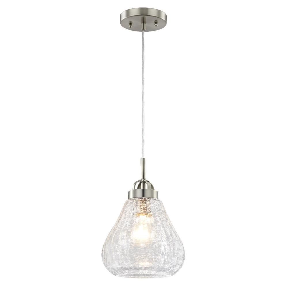 Westinghouse 1 Light Brushed Nickel Mini Pendant 6309100 Within Nickel Pendant Lights (View 14 of 15)