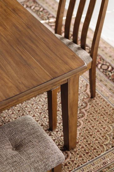 42" Rectangular Dining Table In Light Brown | Light Brown In 2018 Brown Dining Tables With Removable Leaves (View 3 of 15)