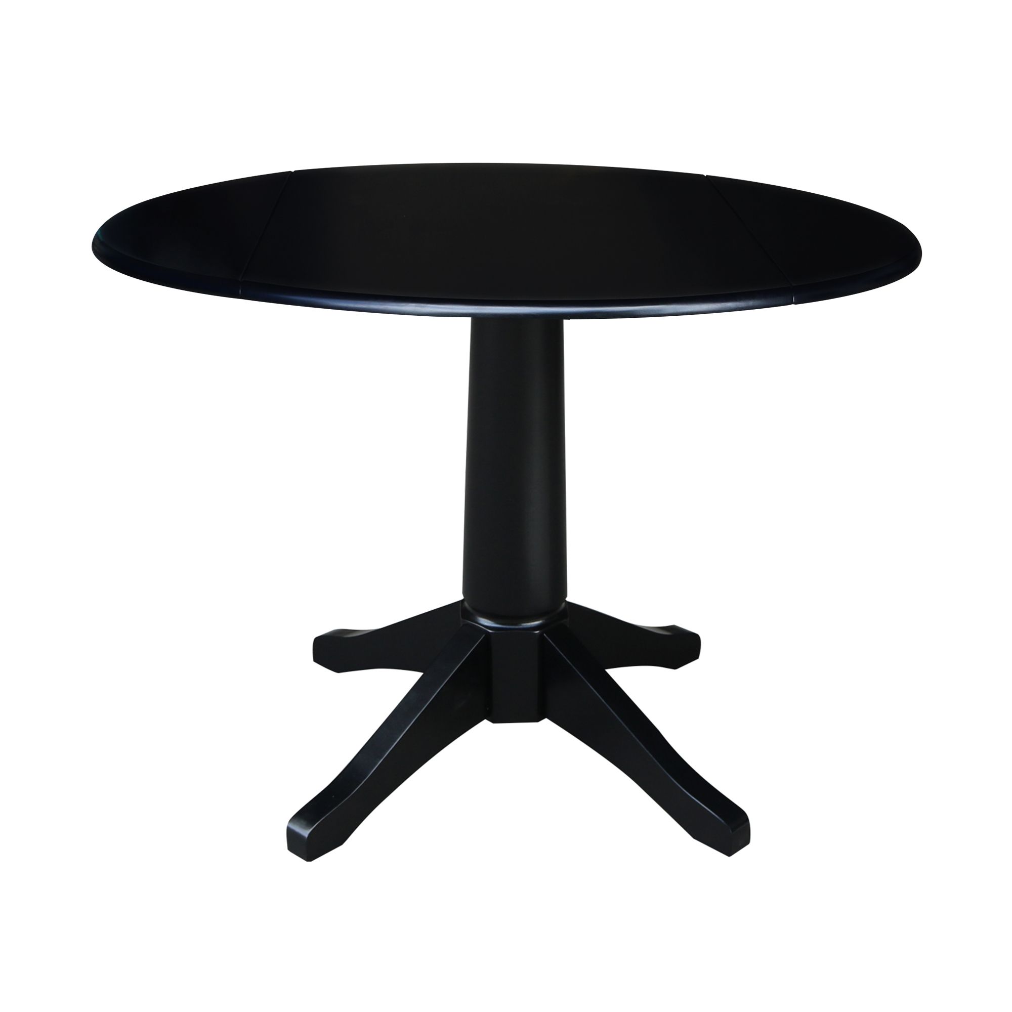 42" Round Dual Drop Leaf Pedestal Table,  (View 3 of 15)