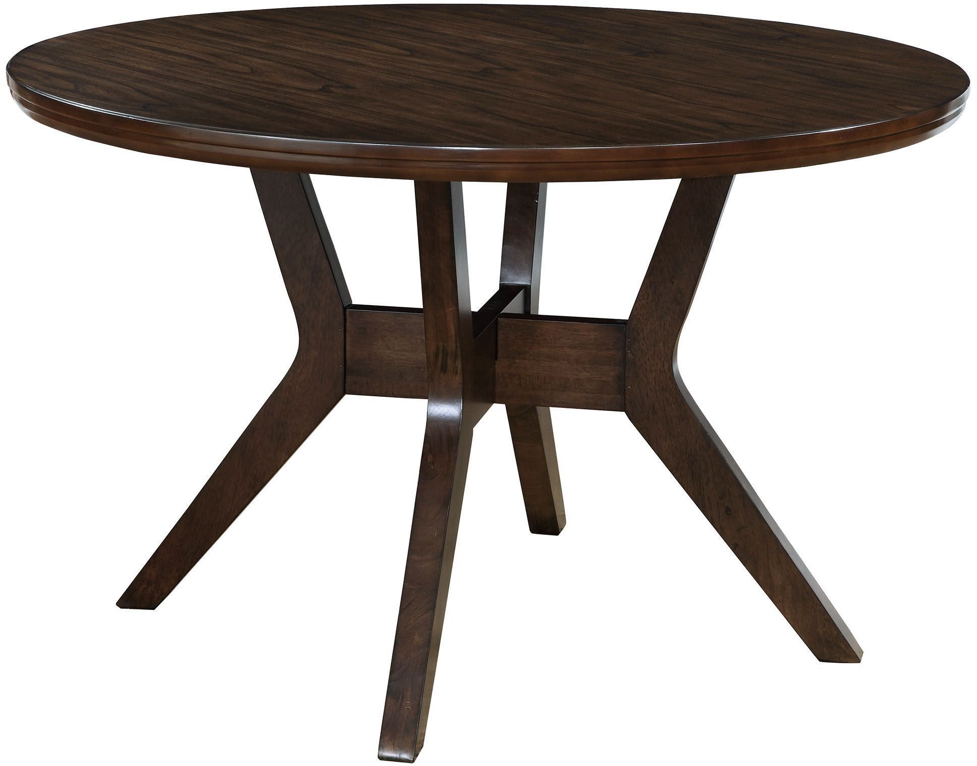Abelone Walnut Round Dining Table From Furniture Of With Regard To Recent Walnut And White Dining Tables (View 12 of 15)