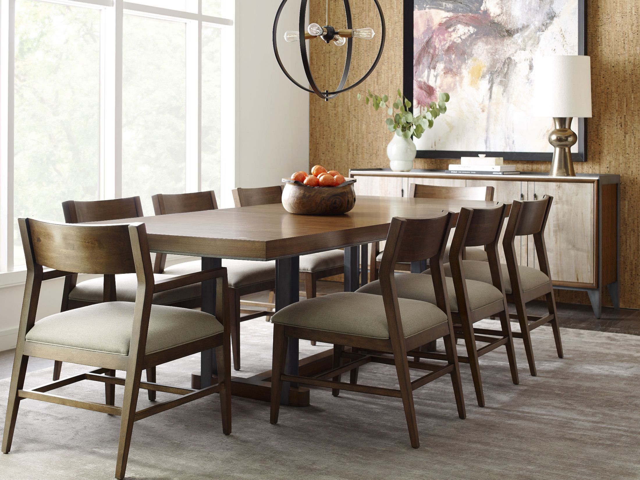 Ad Modern Synergy Walnut Curator Rectangular Dining Table With Regard To Most Recently Released Natural Rectangle Dining Tables (View 4 of 15)