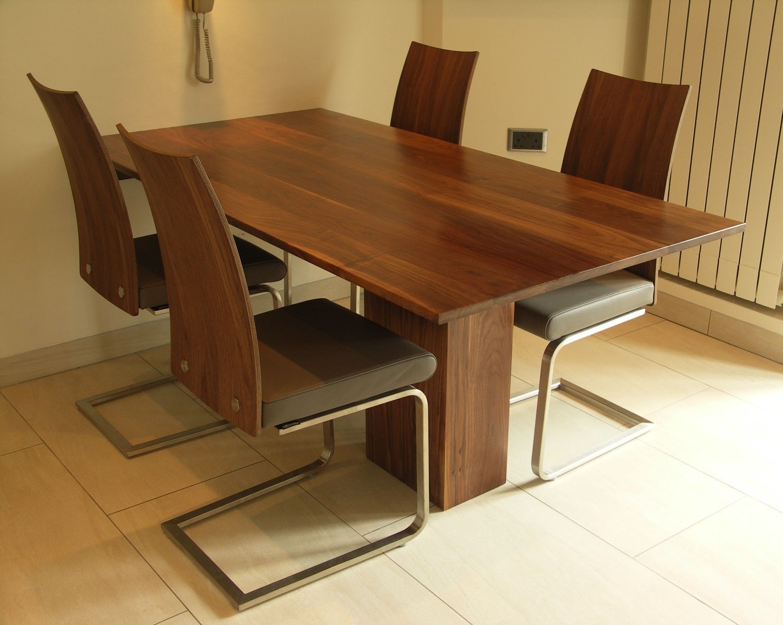 American Black Walnut Dining Table With Matching Pertaining To 2017 Black And Walnut Dining Tables (View 11 of 15)