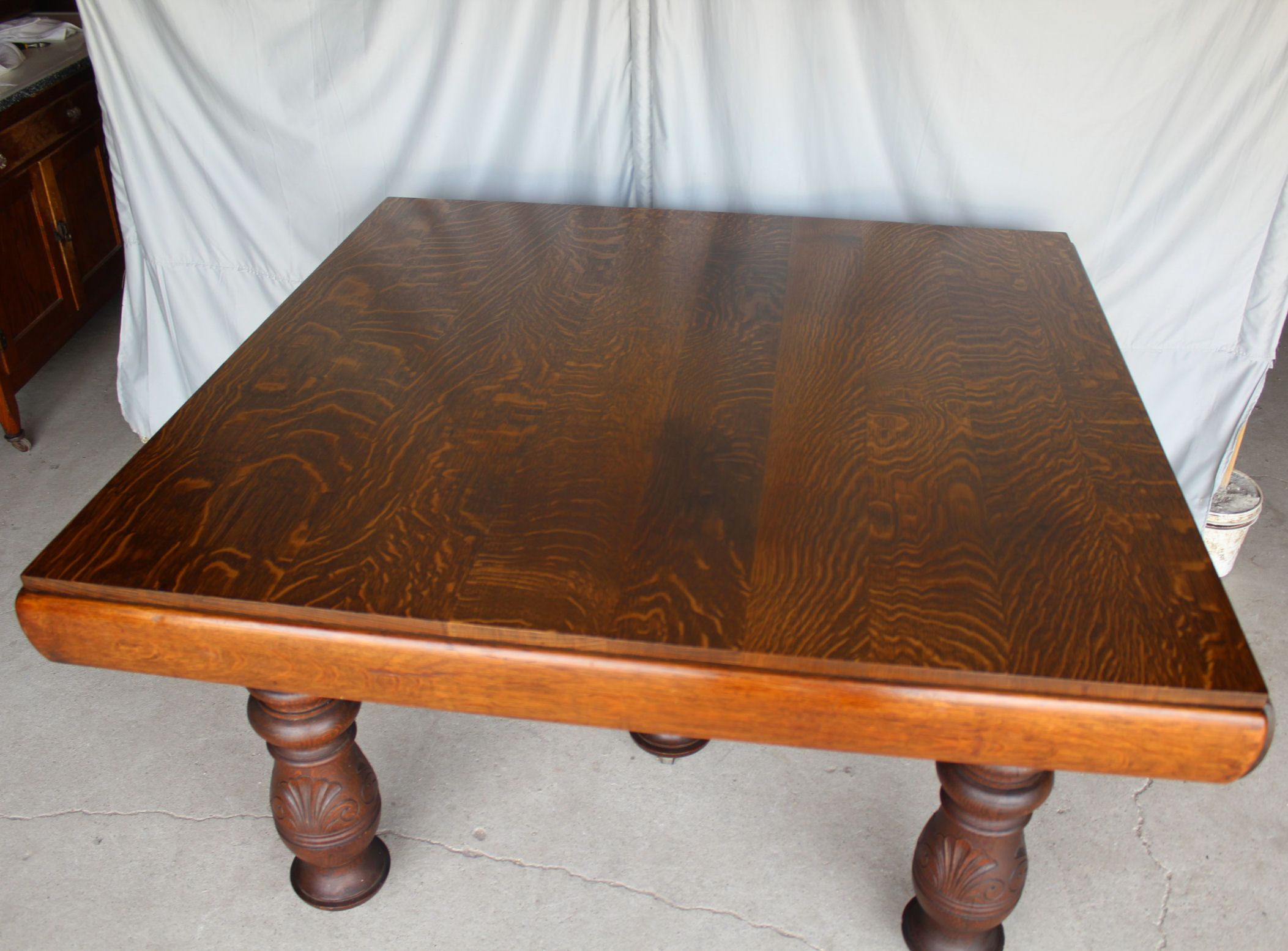 Bargain John'S Antiques | Antique Square Oak Five Legged With Newest Antique Oak Dining Tables (View 15 of 15)